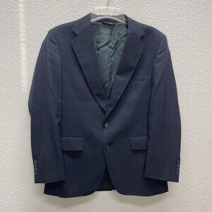 Lacrosse Mens Sport Coat Blazer Suit Jacket USA 40R Navy 2 Two Buttons USA Made
